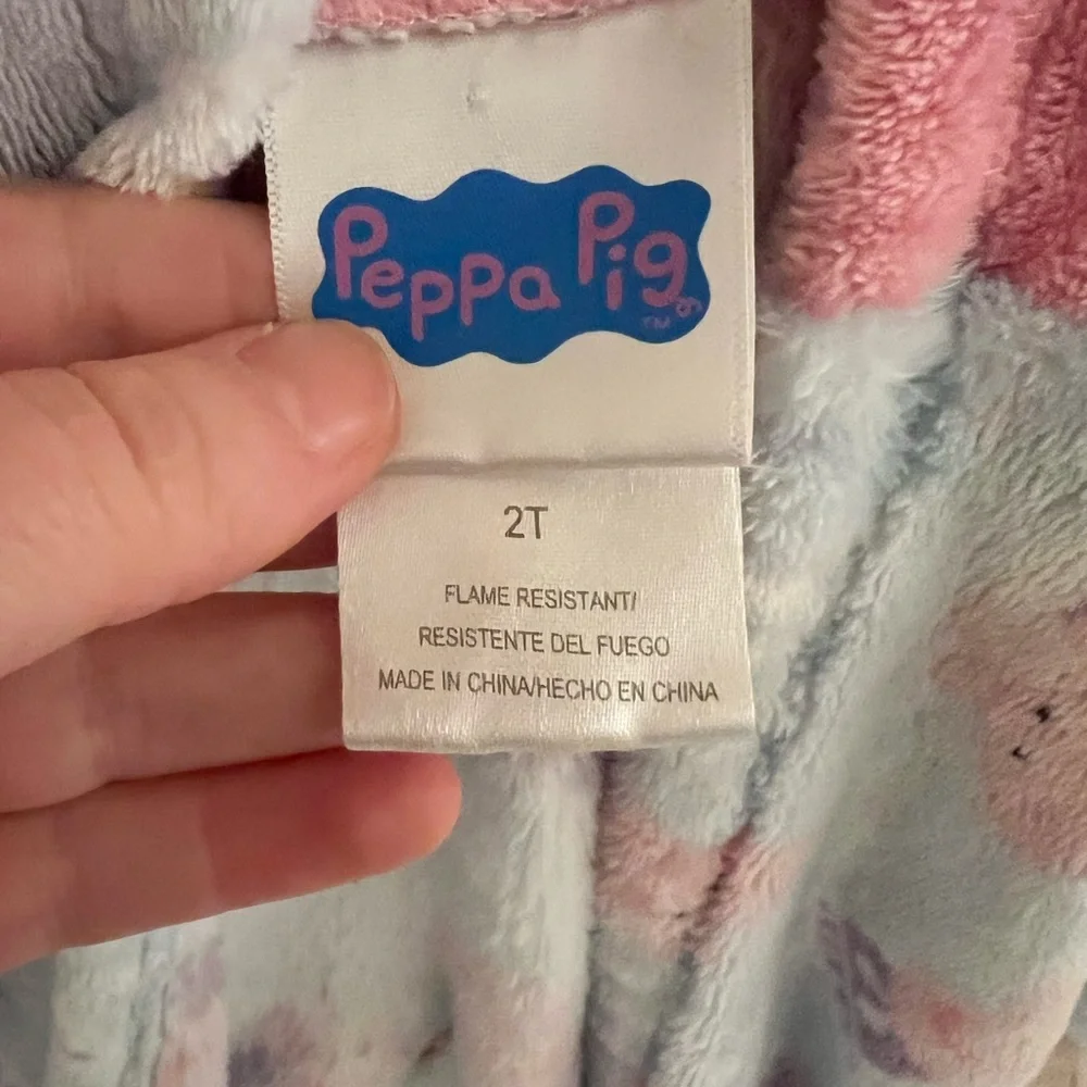 Toddler Girls Peppa Pig Robe Size 2T